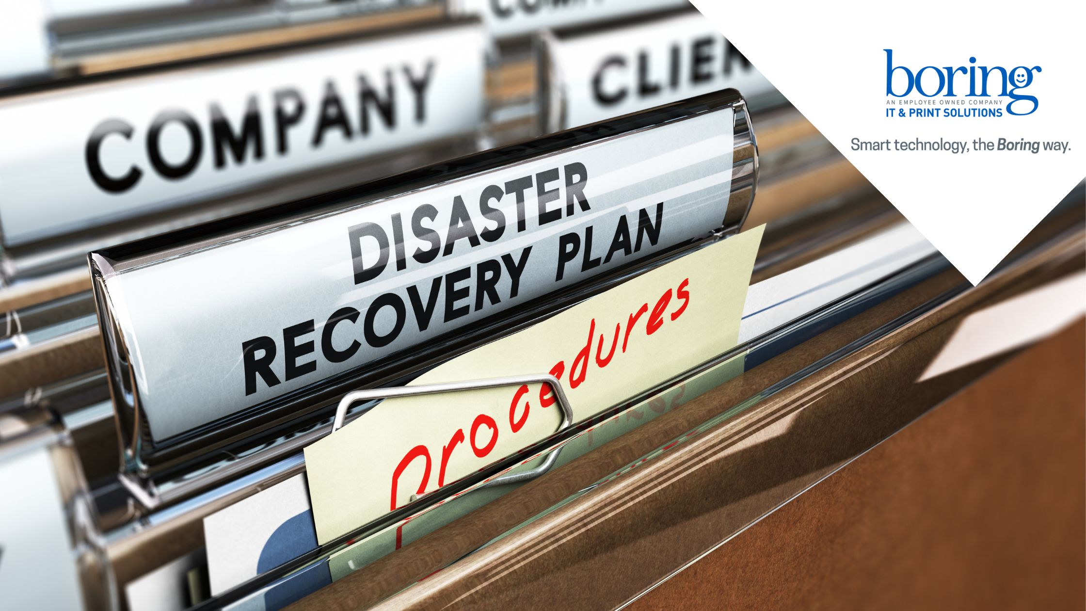Boring Blog-Disaster Plan